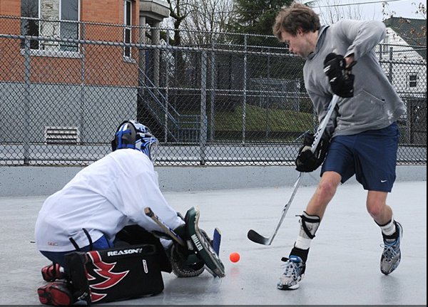 ball hockey goalie equipment