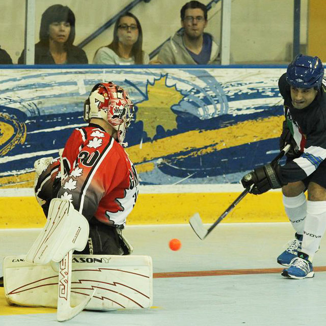 ball hockey goalie